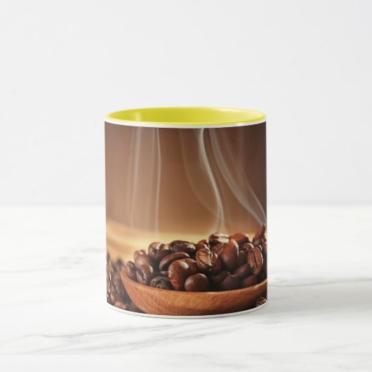 Steaming Coffee Beans Sticker for Mug Lovers Tasse (Zentrum)