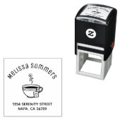 Steaming Cup of Tea Arch Address Permastempel (Beispiel)
