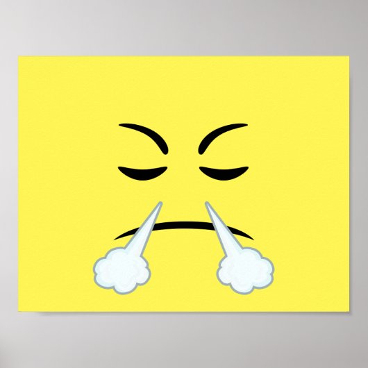 Steaming Emoji Poster (Vorne)