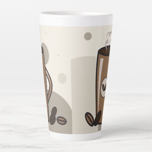 Steaming-Latte-Tasse Milchtasse (Vorderseite)