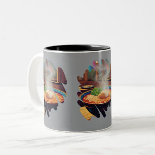 Steaming Noodles Bliss Zweifarbige Tasse