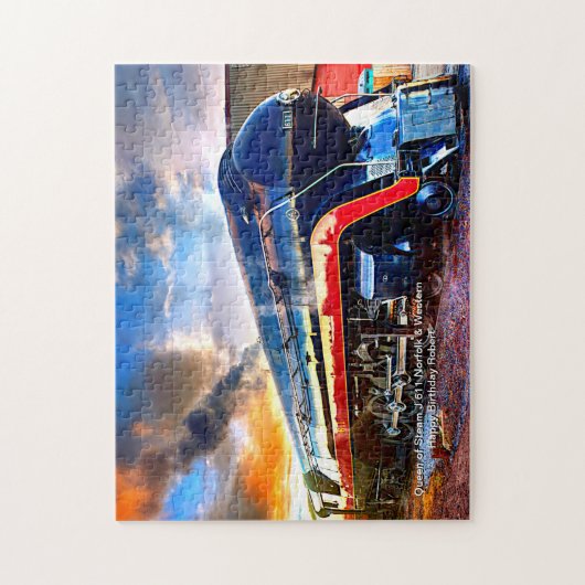 Steamkönigin J611 Norfolk Western Locomotive Jig Puzzle (Vertikal)