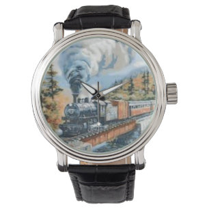 Steamlokomobrücke Vintage Uhr