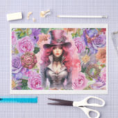 Steampal Floral 3 Gewepapier Seidenpapier (Handwerk)