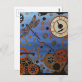 Steampeldragonfly Postkarte (Vorne/Hinten)