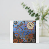 Steampeldragonfly Postkarte (Stehend Vorderseite)