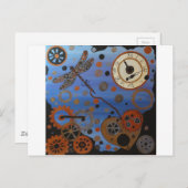 Steampeldragonfly Postkarte (Vorne/Hinten)