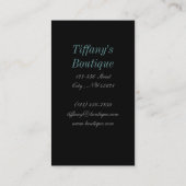 Steampelschmetterling Vintager Schuh Viktorianisch Visitenkarte (Rückseite)