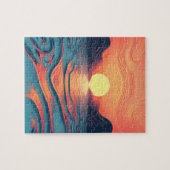 Steampelsonnenuntergang Puzzle (Horizontal)