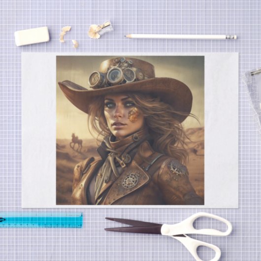 Steampfrau Decoupage Paper Seidenpapier (Handwerk)