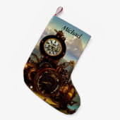 Steamphanie Time Machine in den Schweizer Alpen Pe Kleiner Weihnachtsstrumpf (Vorderansicht (hängend))