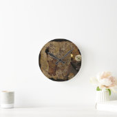 Steamphanseiten-Zubehör, Karte, Kompass Runde Wanduhr (Zuhause)