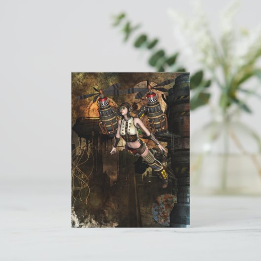 Steamphanswurst Postkarte (Stehend Vorderseite)