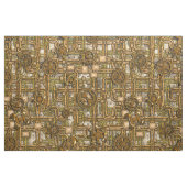 Steamplatte - Gänge und Rohre - Messinggewebe Stoff (Fat Quarter (45,7 x 55,9 cm))