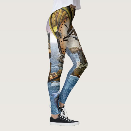 Steamplunk-Design Leggings (Rechts)