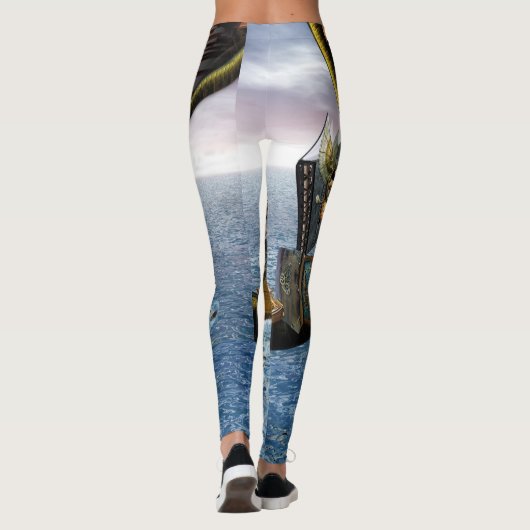 Steamplunk-Design Leggings (Rückseite)