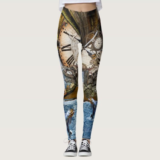 Steamplunk-Design Leggings (Vorderseite)