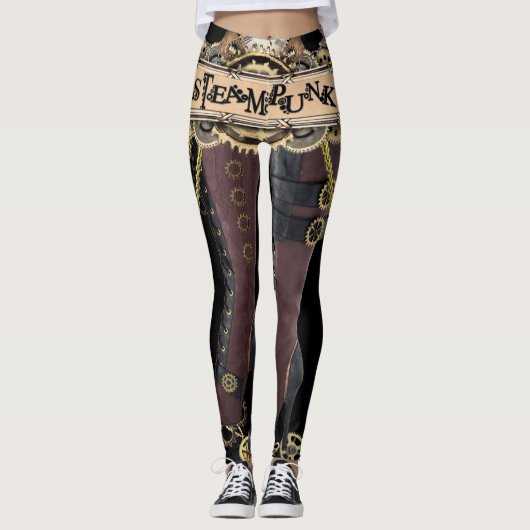 Steamplunk-Design Leggings (Vorderseite)