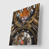 Steamptiger-Wall-Uhr Quadratische Wanduhr (Winkel)