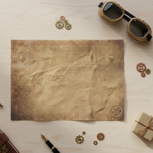 Steampton Alte Gänge Industrielle Vintag Seidenpapier