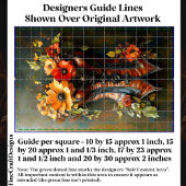 Steampton Autumn Floral Baskque DF7L Decoupage Seidenpapier