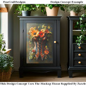 Steampton Autumn Floral Baskque DF7L Decoupage Seidenpapier