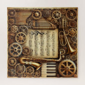 Steampton Horns Gears Keyboard Sheet Music Puzzle (Horizontal)