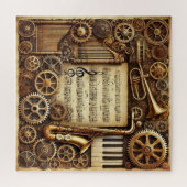 Steampton Horns Gears Keyboard Sheet Music Puzzle (Horizontal)