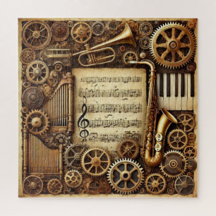 Steampton Horns Gears Keyboard Sheet Music Puzzle