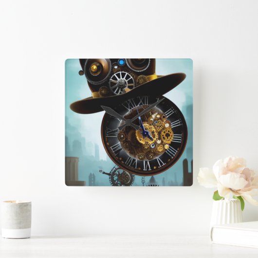 Steampton, industriell angetriebene Gänge Uhr Uhr  (Zuhause)