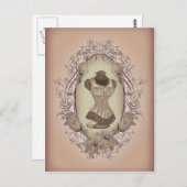 Steampton viktorianischer Blumenkranz Vintages Kor Postkarte (Vorne/Hinten)