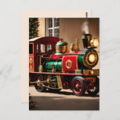 Steampton Weihnachtszug Postkarte (Vorne/Hinten)