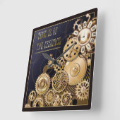 Steampuhr Quadratische Wanduhr (Winkel)
