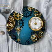 Steampun türkis Hintergrund mit Gears Button (Beispiel)