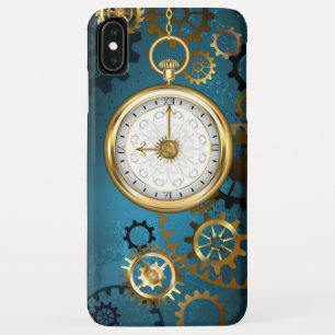 Steampun türkis Hintergrund mit Gears Case-Mate iPhone Hülle