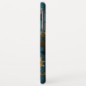 Steampun türkis Hintergrund mit Gears Case-Mate iPhone Hülle (Hinten/Links)