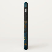 Steampun türkis Hintergrund mit Gears Case-Mate iPhone Hülle (Hinten/Links)