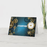 Steampun türkis Hintergrund mit Gears