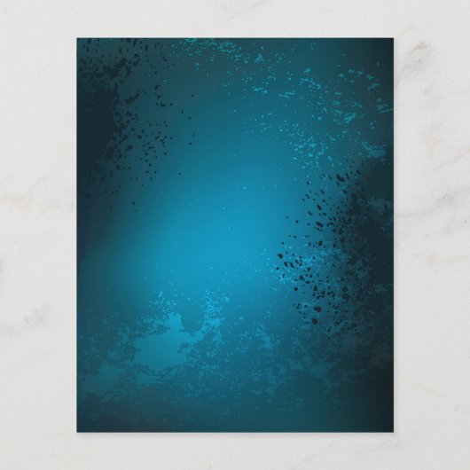 Steampun türkis Hintergrund mit Gears Flyer (Hinten)