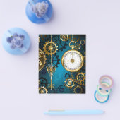 Steampun türkis Hintergrund mit Gears Flyer (Einzeln)