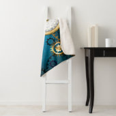 Steampun türkis Hintergrund mit Gears Sherpadecke (Beispiel)