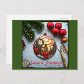 Steampunck Christmas Postkarte (Vorne/Hinten)