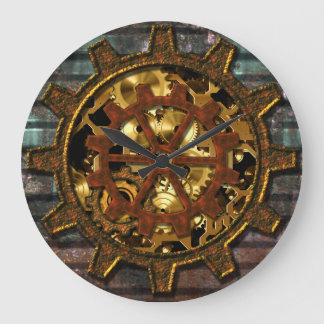 Steampunk 11 Wanduhr-Wahlen Große Wanduhr