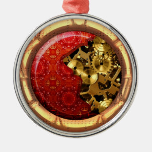 Steampunk 12 Verzierungs-Wahlen Ornament Aus Metall