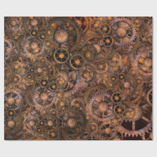 Steampunk 16 Packpapier (Flach)