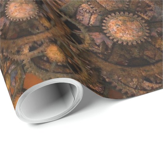 Steampunk 16 Packpapier (Rolleneckpunkt)