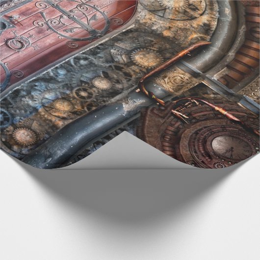 Steampunk 17 Packpapier (Ecke)