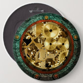 Steampunk 1B Knopf Button (Vorne & Hinten)