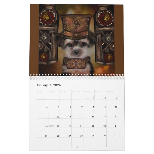 STEAMPUNK 2025 KALENDER (Jan 2026)