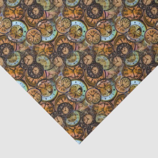 Steampunk 26 Gewebepapier Seidenpapier (Detail)